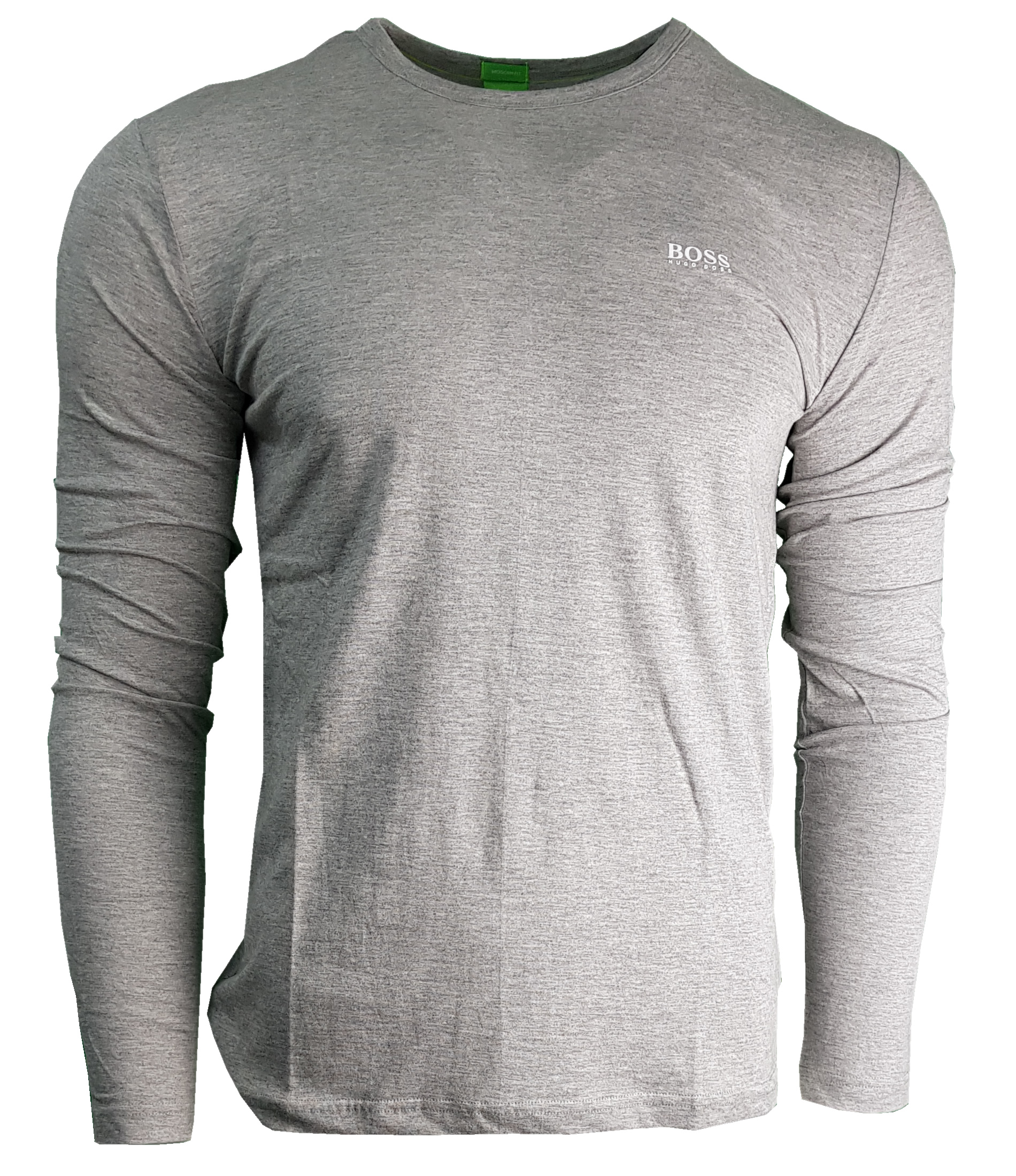 Hugo Boss Long Sleeve Crew T-Shirt. Modern Fit in Grey | INTOTO7 Menswear