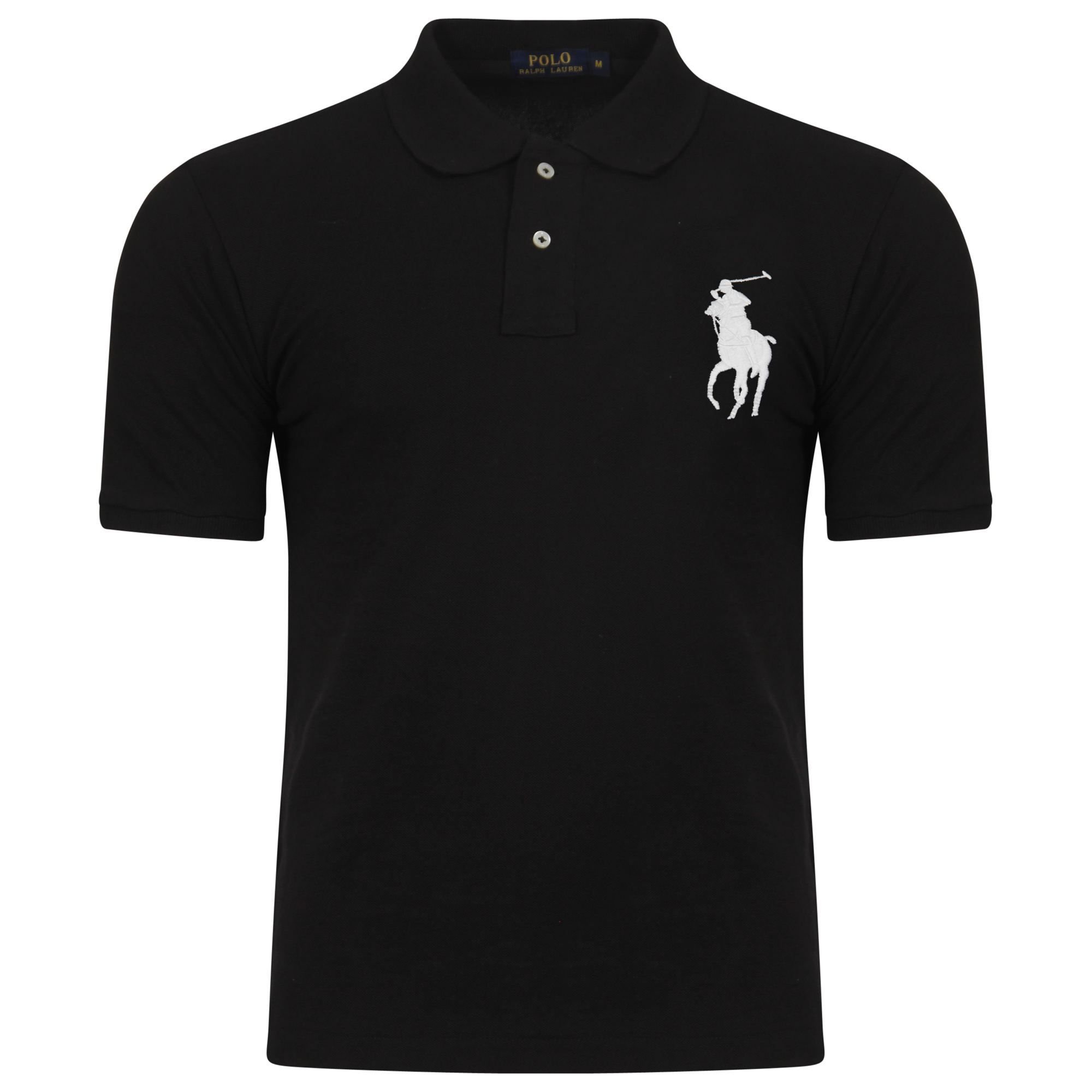 Ralph Lauren Short Sleeve Big Pony. Polo Shirt. Custom Fit in Black ...