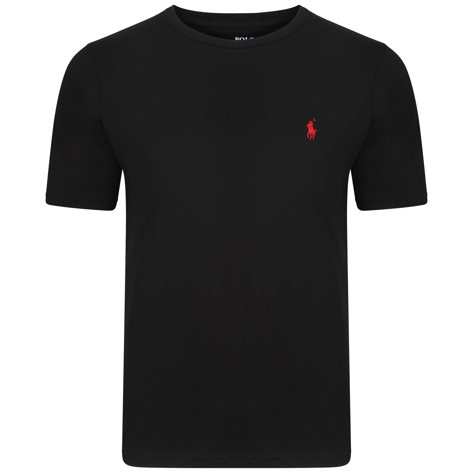 Ralph Lauren Short Sleeve Crew T-Shirt. Custom Fit in Black - INTOTO7 ...