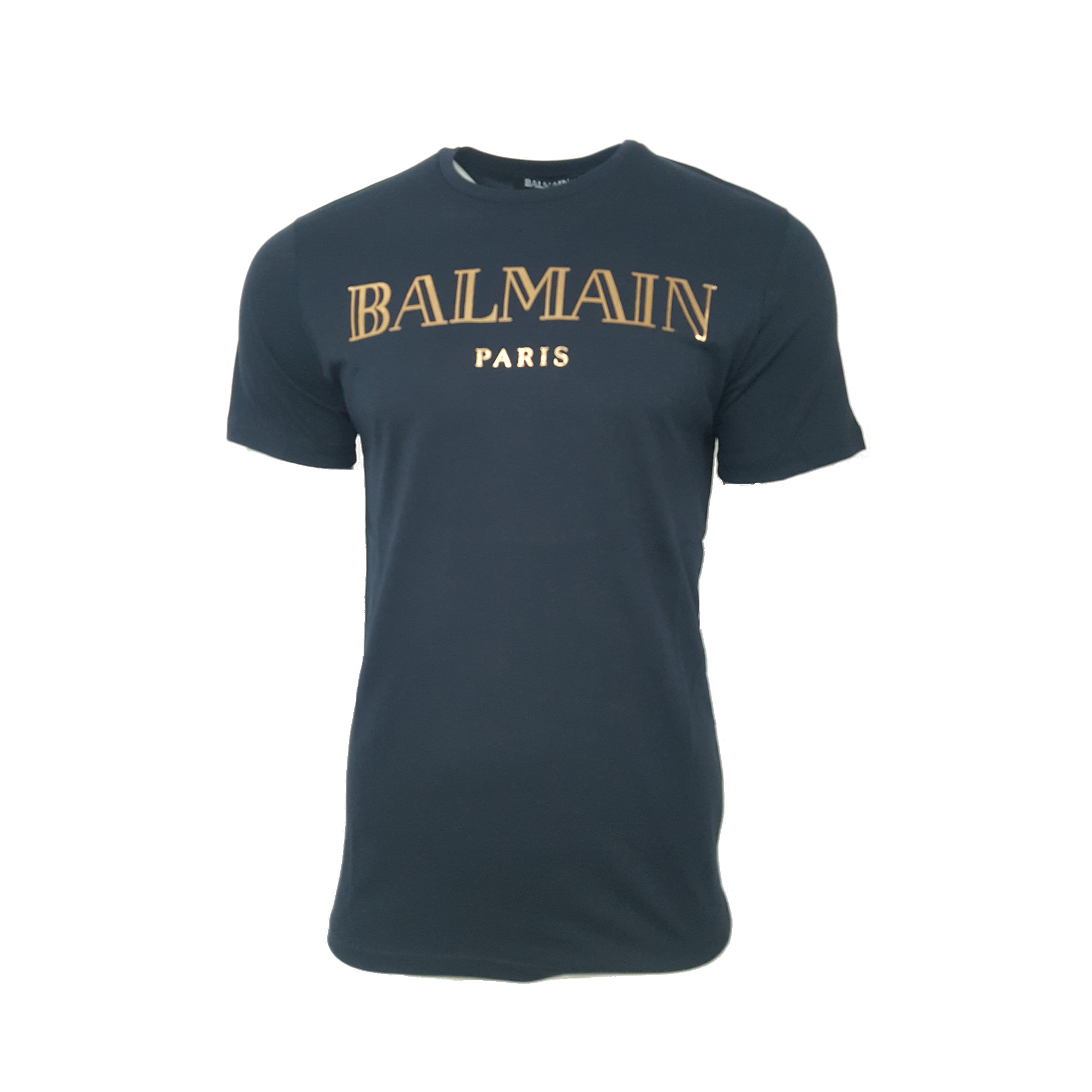 Balmain Crew T Shirt in Navy - INTOTO7 Menswear