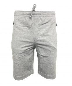 Hugo Boss Cotton Athleisure Jogger Shorts in Light Grey