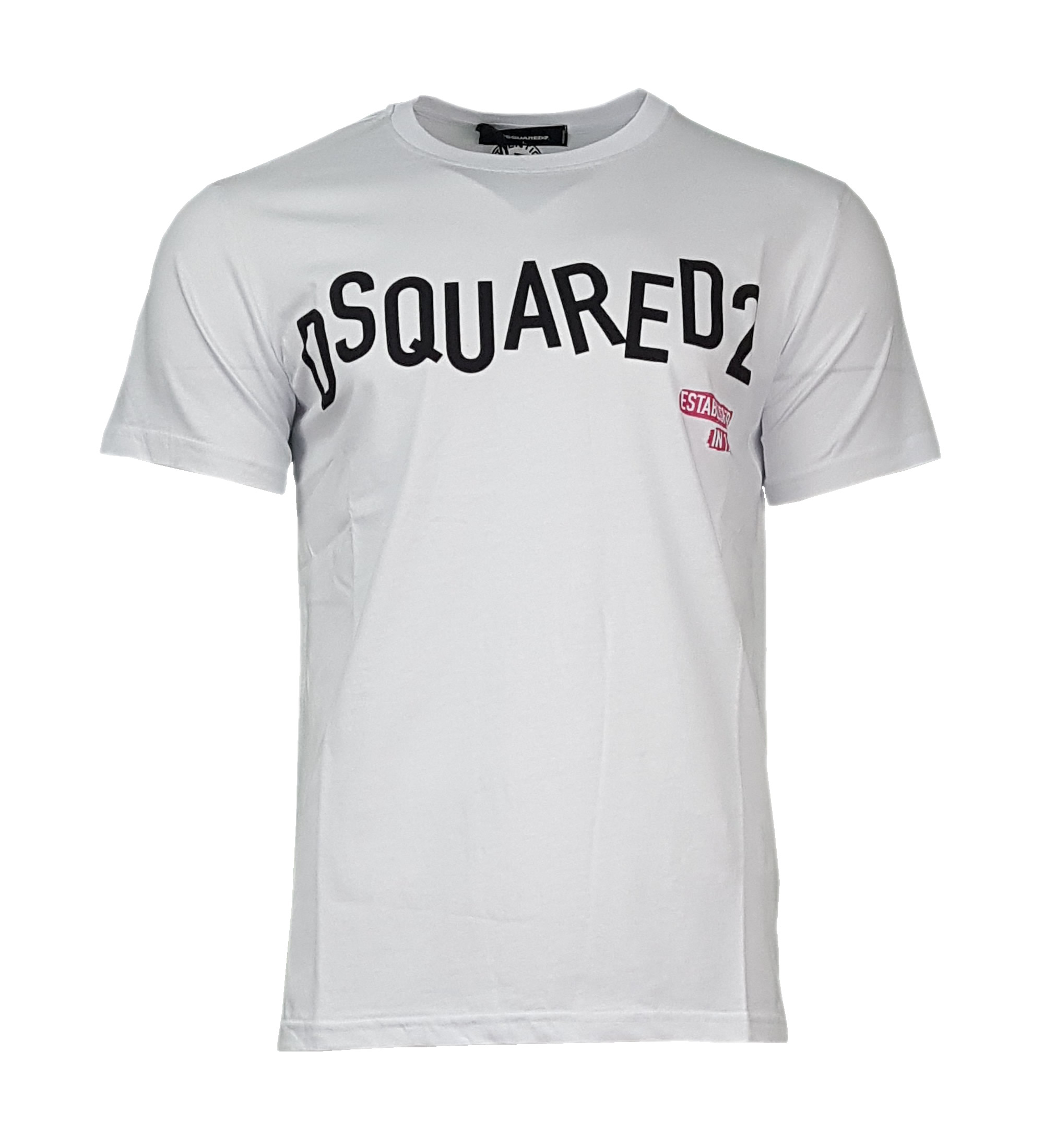DSquared2 T Shirt with Uneven Logo, in White - INTOTO7 Menswear
